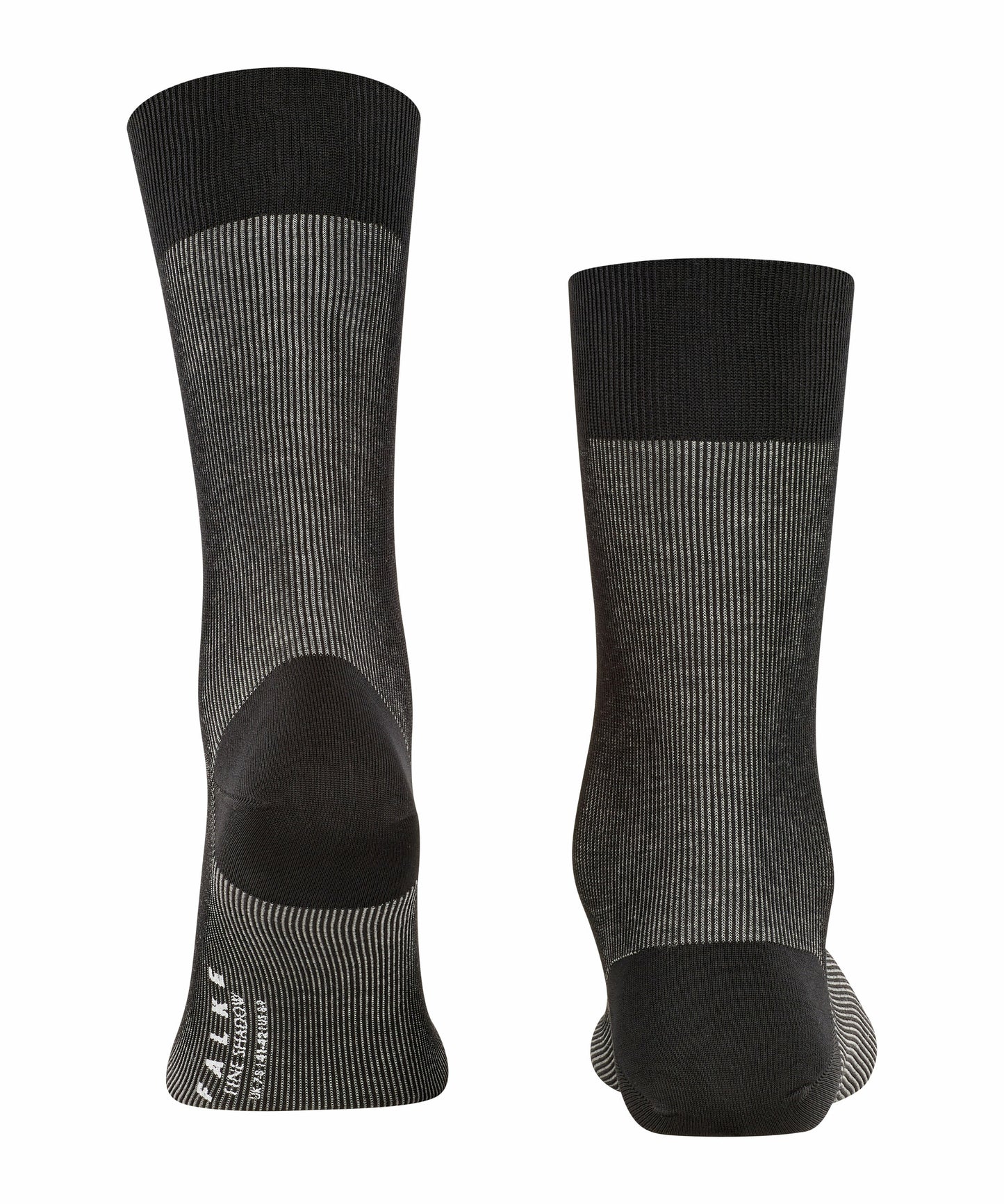 Falke Herrestrømper Fine shaddow Black/Grey