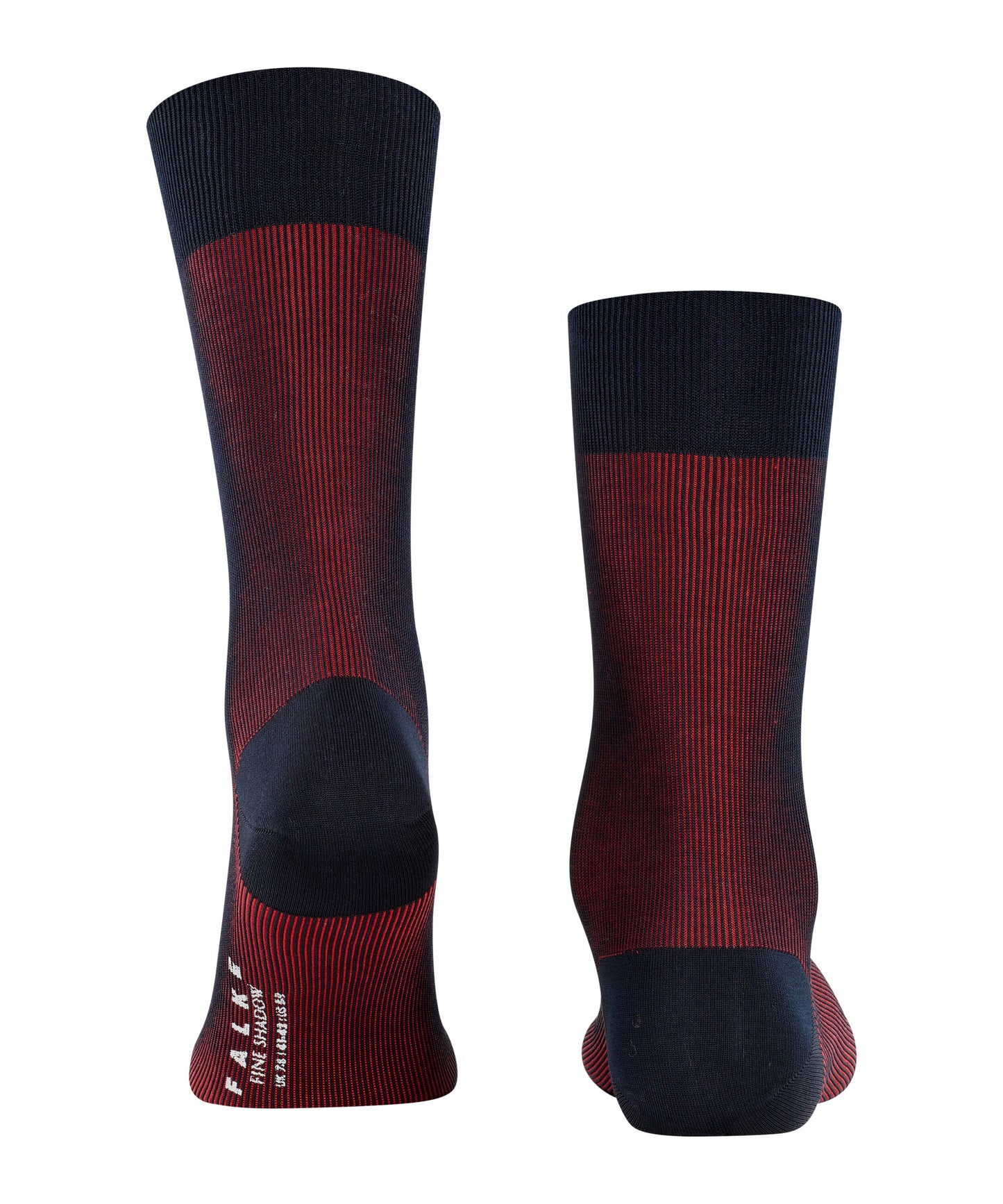 Falke Herrestrømper Fine Shadow Navy/Red