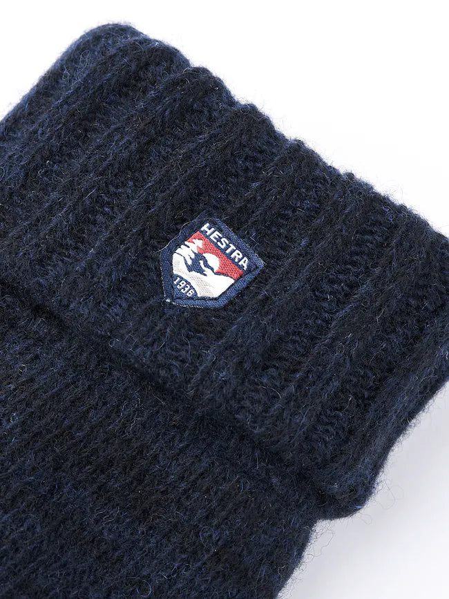 Hestra Dame Strikluffer Bonnie Knit Mitt Navy