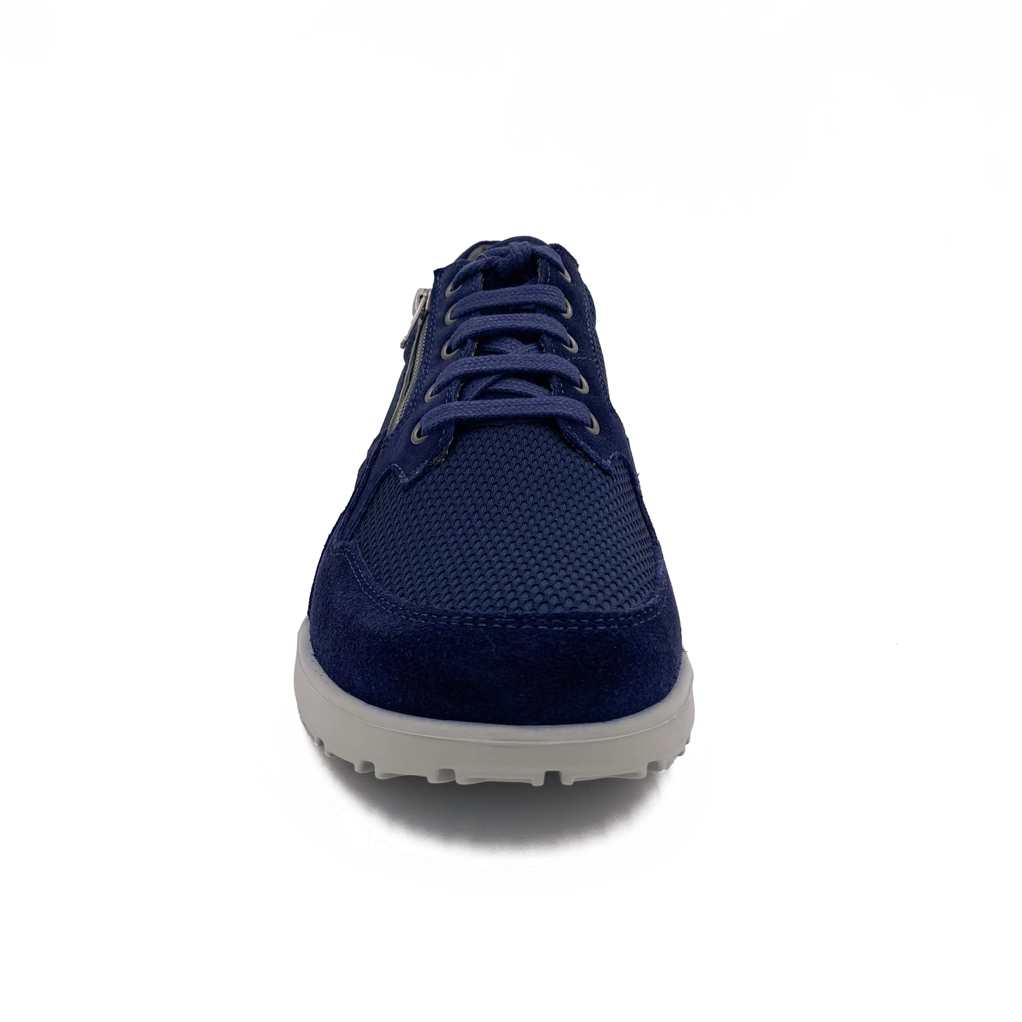 New Feet Sneaker m/ snøre og lynlås Mesh Mørkeblå