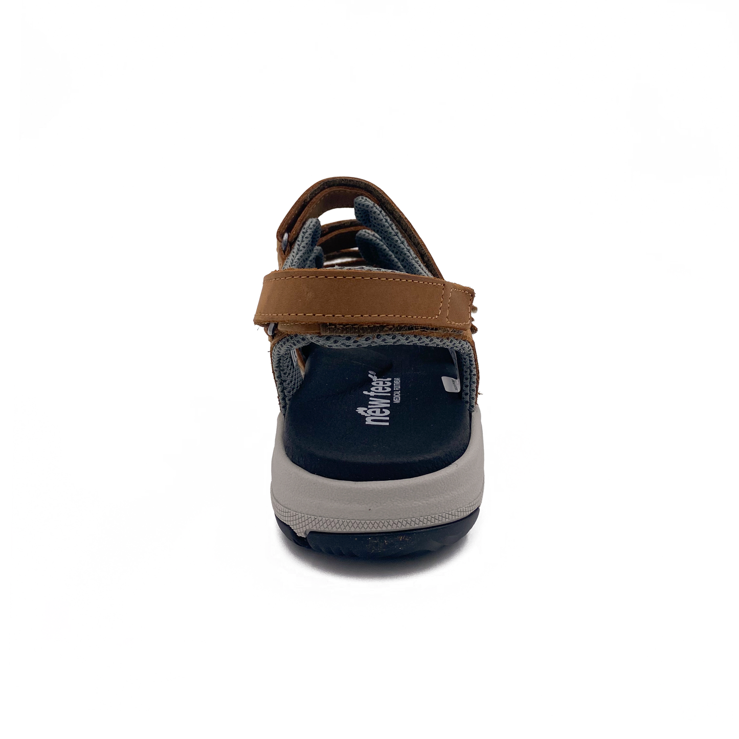 new feet sandal m/3 velcro Olie Skind Tanned