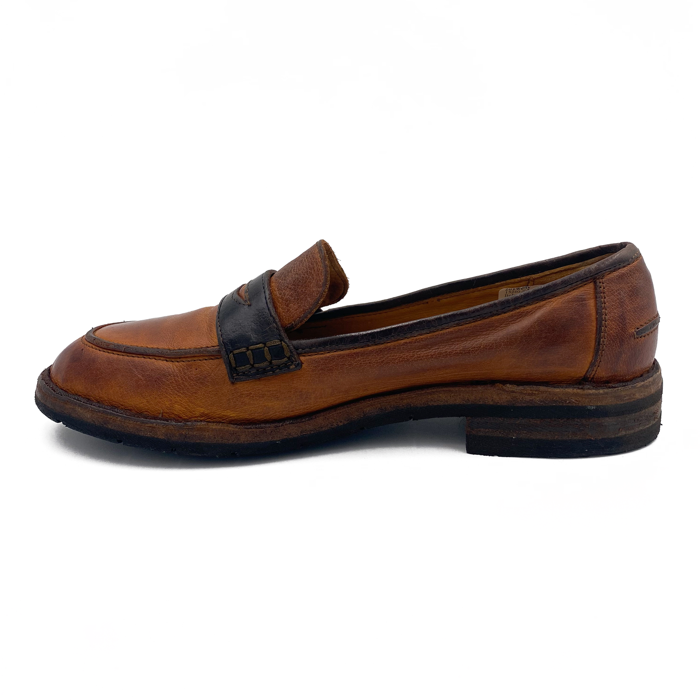 Bubetti Loafer 2 farvet Cognac/m.Brun