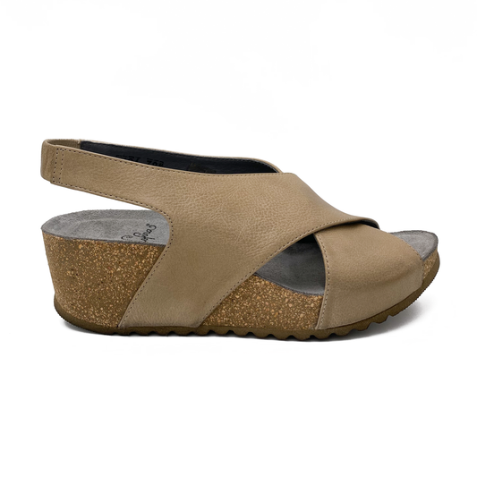 Lofina Sandal m/kilehæl og kork Marmo