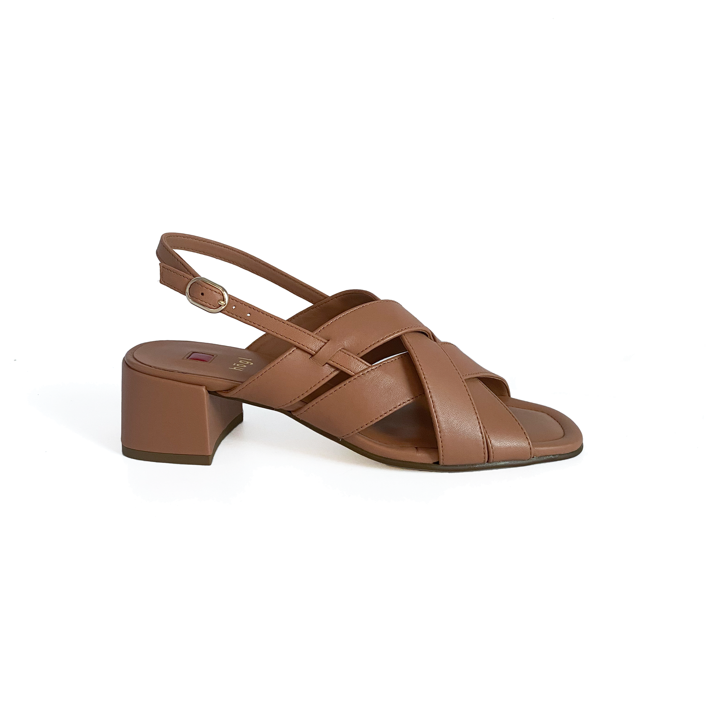 Högl Sandal m/lille Hæl Almond