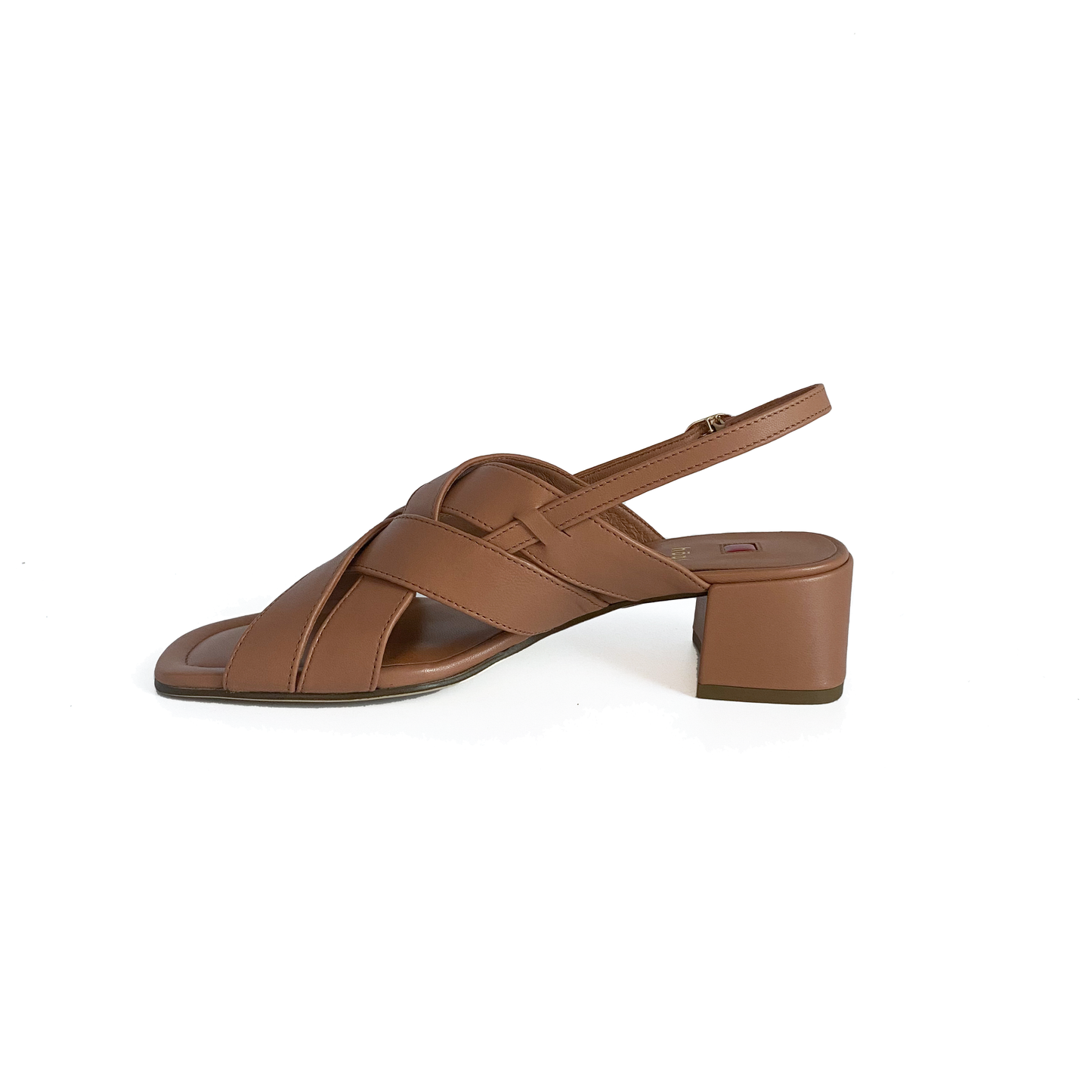 Högl Sandal m/lille Hæl Almond