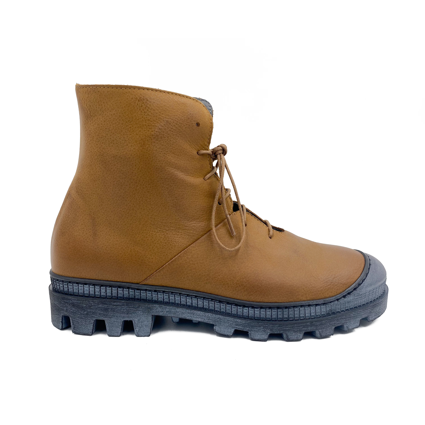 Lofina Basketstøvle m/snøre+lyn Camel