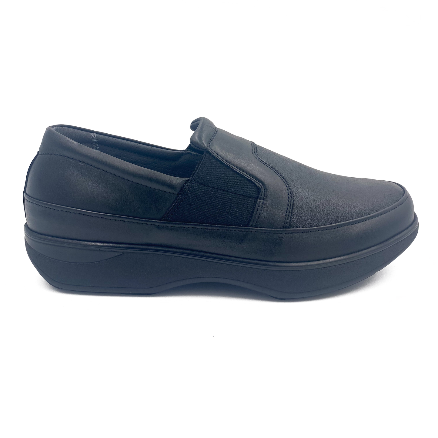 new feet herreloafer m/strech Sort