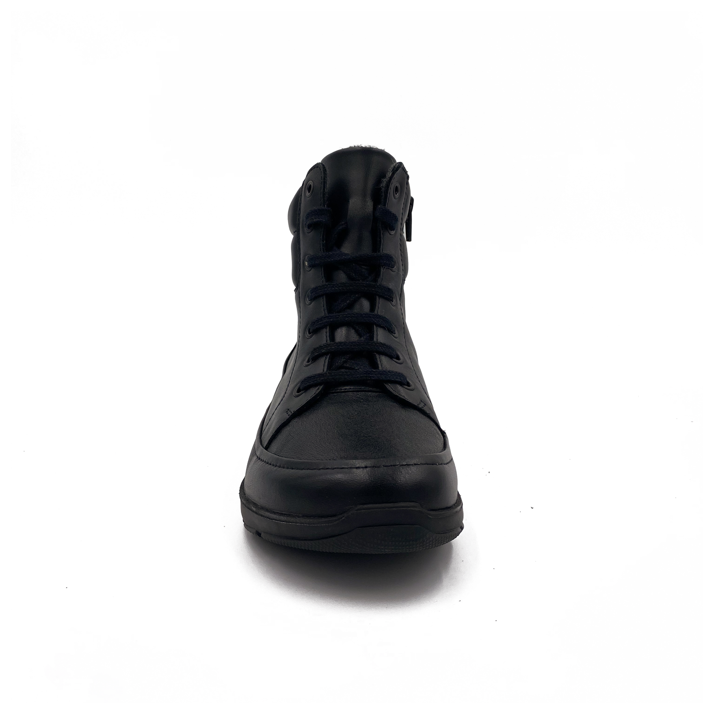 new feet støvler m/ snøre/lyn og stretch sort