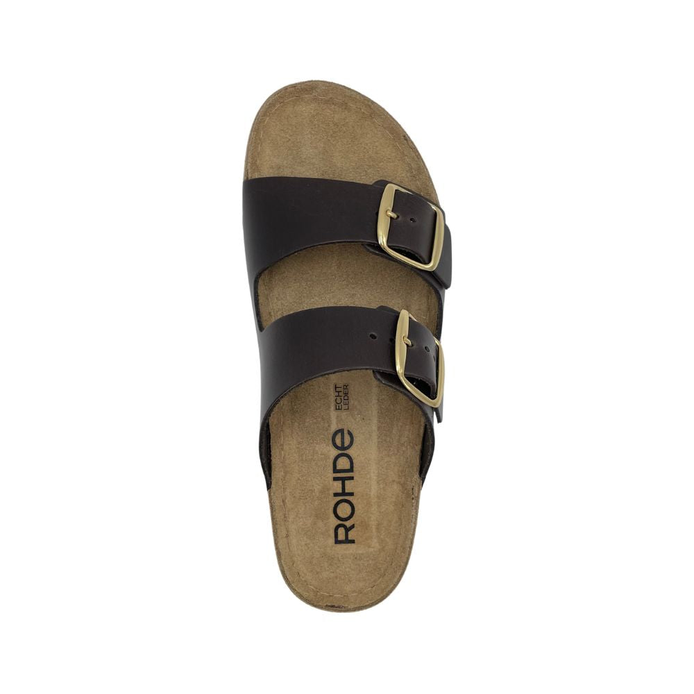 Rohde Biosandal Blød m/2 remme Espresso