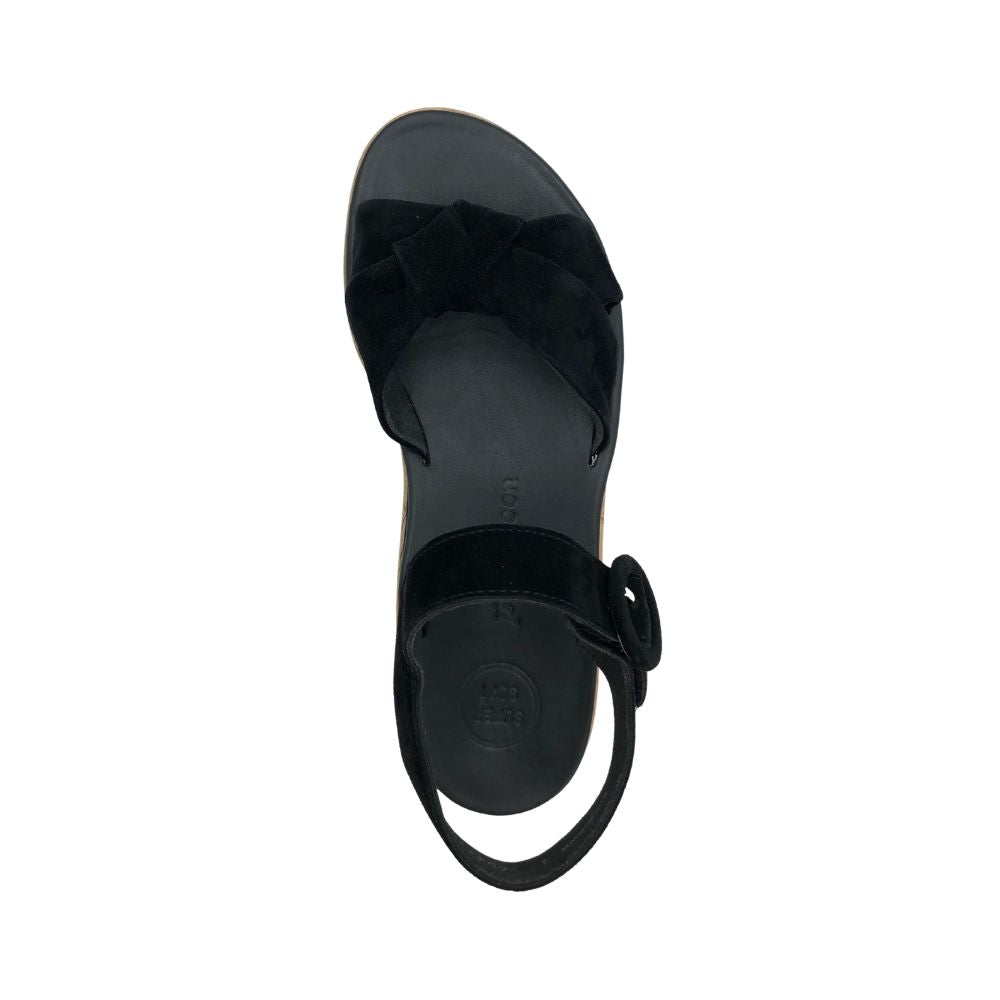 Paul Green Sandal m/velcro og knude Black