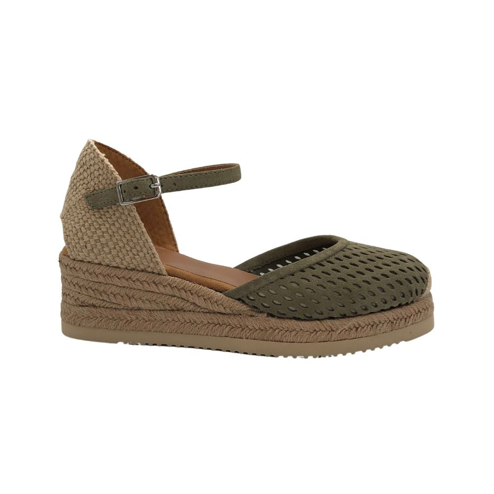 UNISA Espadrillos m/hulmønster Chaska Matcha