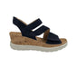 Hartjes Sandal m/velcro Jazz Ecru Dunkelblau