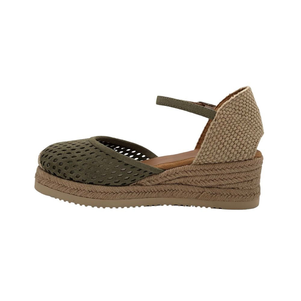 UNISA Espadrillos m/hulmønster Chaska Matcha