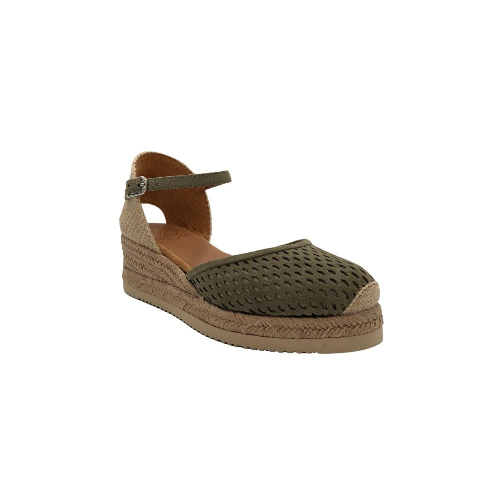 UNISA Espadrillos m/hulmønster Chaska Matcha
