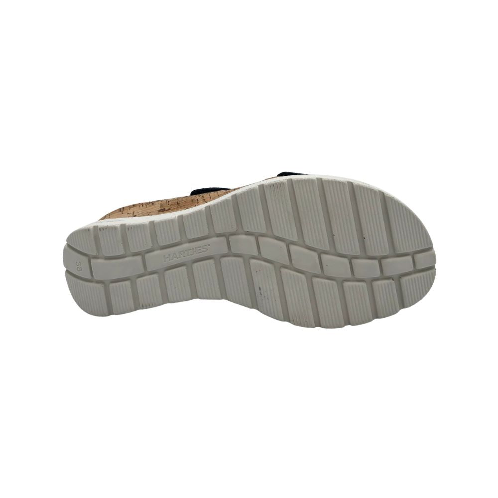 Hartjes Sandal m/velcro Jazz Ecru Dunkelblau