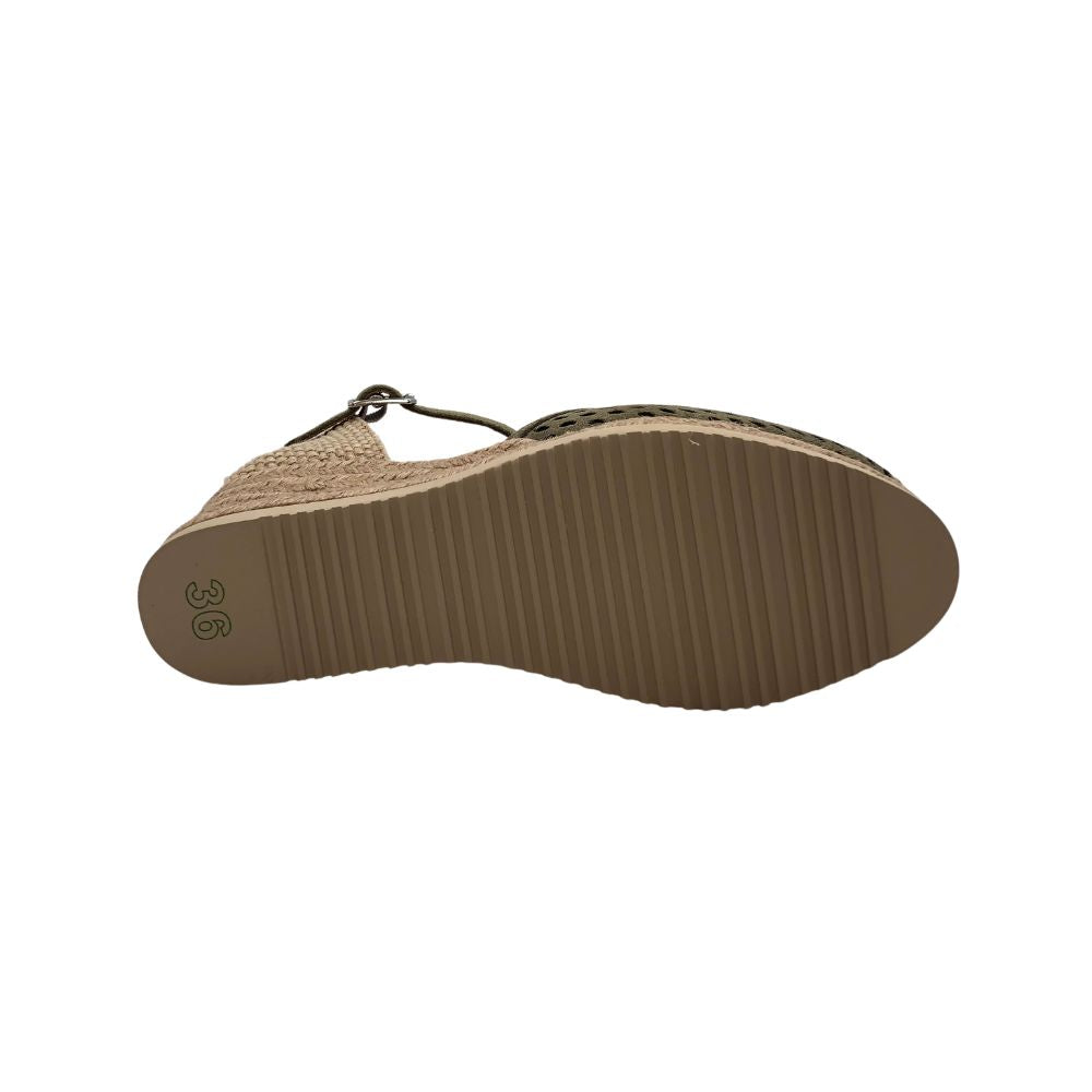 UNISA Espadrillos m/hulmønster Chaska Matcha