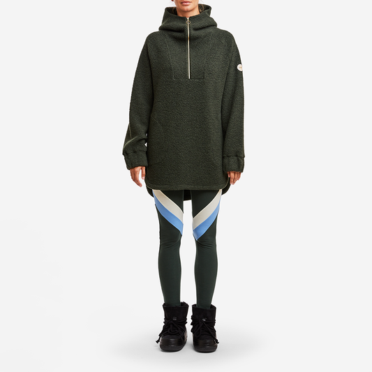 We Norwegians Alta Shearling Hoodie Olive Green