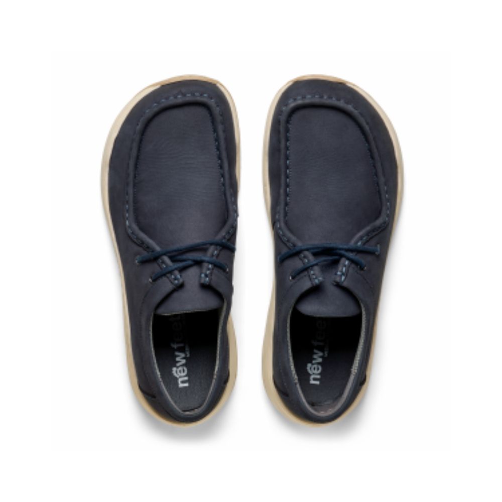 New Feet Herre Snøresko Dark navy Nubuck