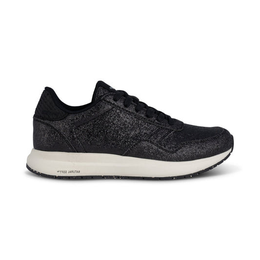 Woden Sneaker Nicoline Glitter Black