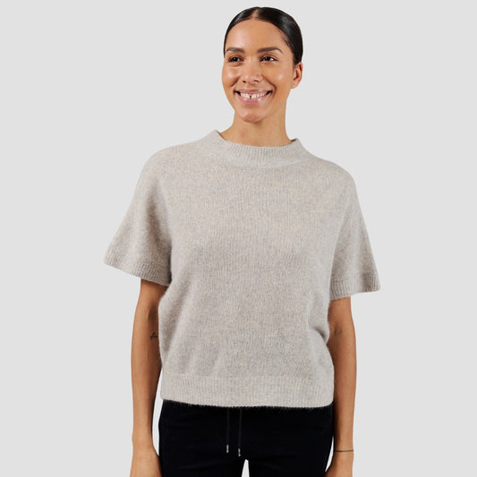 Six Ames Vaskebjørnsstrik Doanna LightGrey Melange