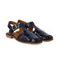 Angulus Fisherman Sandal Flora Lak Navy
