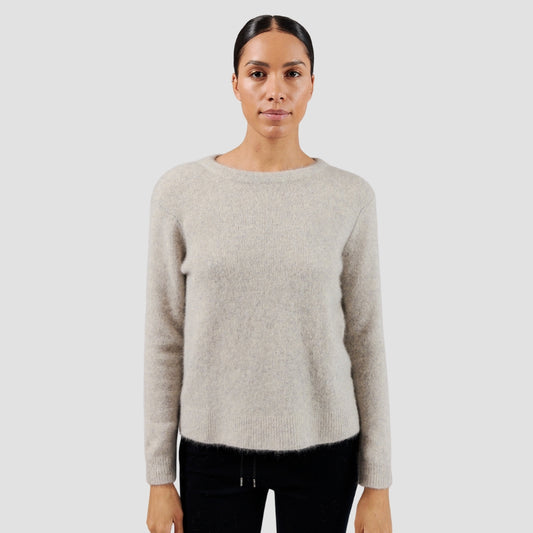 Six Ames Vaskebjørnsstrik Joie Grey Melange