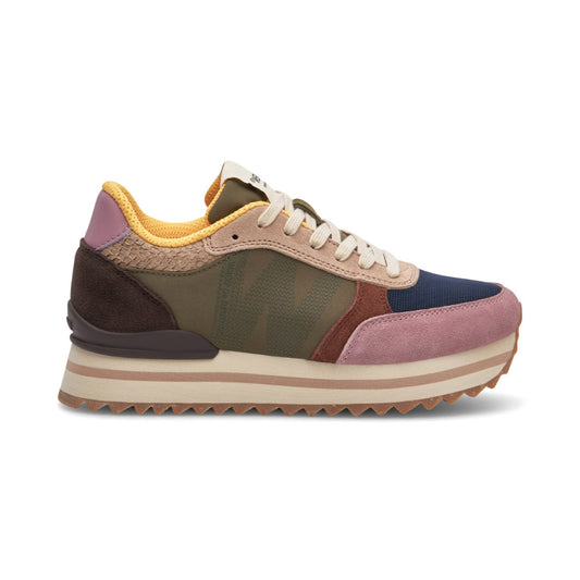 Woden Sneaker Ronja Plateau Dark Algae Multi