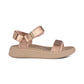 Woden Sandal Line Metallic Rose