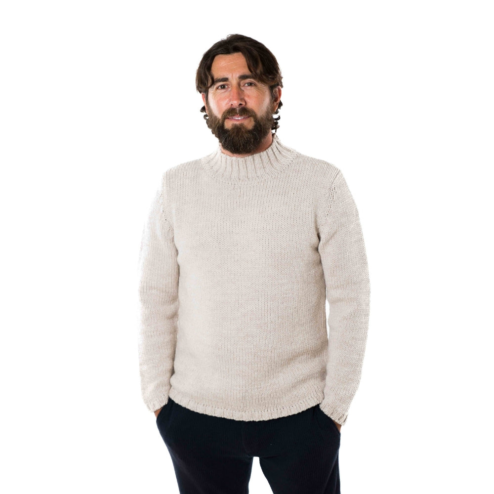 Fuza Wool Men´s Poul Sweater Beige
