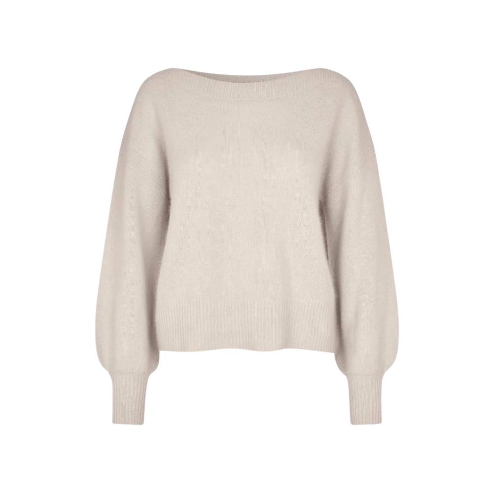 Six Ames Vaskebjørnsstrik Malou Oatmeal Beige