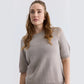 RETHINKIT Wool Short Sleeve Keep Me Warm Sand Melange