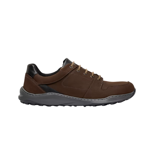 New Feet Herre Snøresko m/lynlås Brown