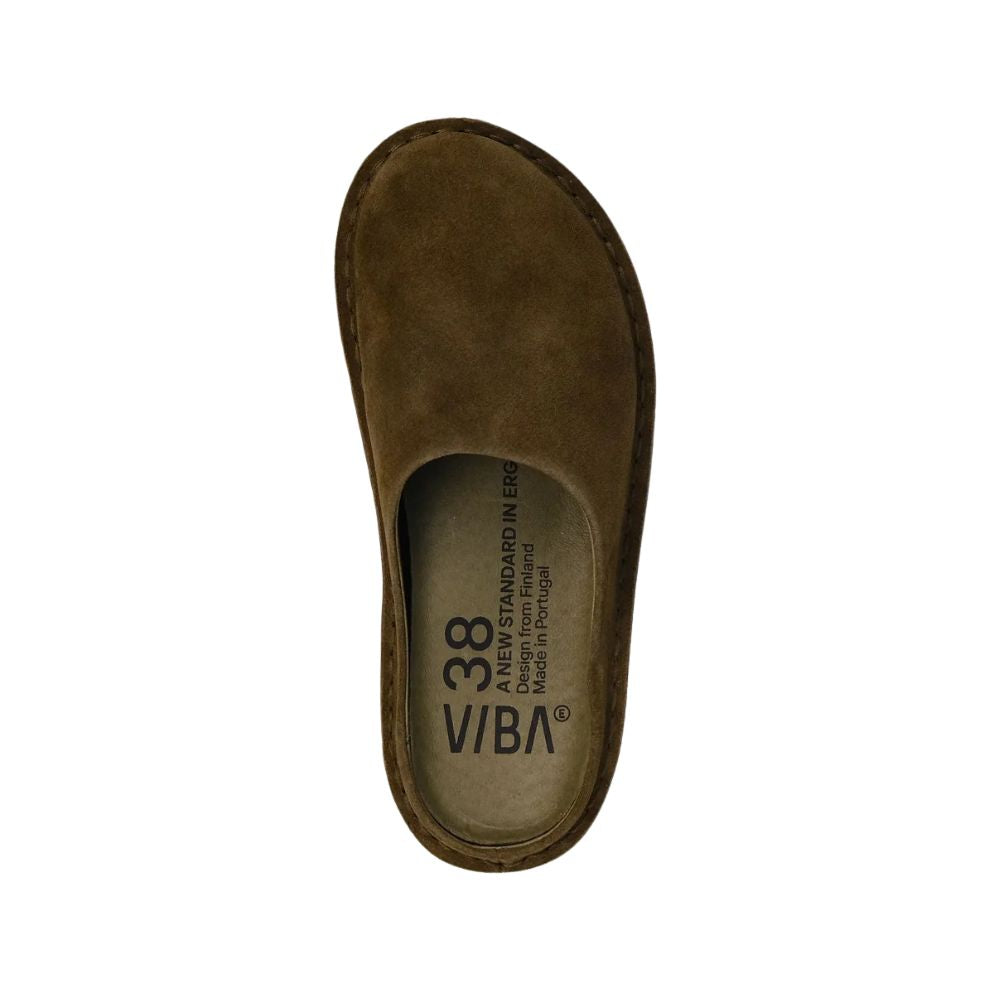 VIBA Tøffel Roma Bio Suede Khaki