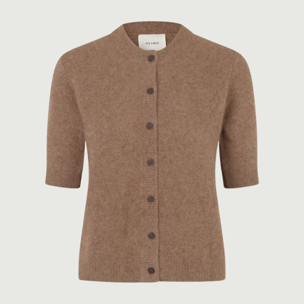 Six Ames Vaskebjørnsstrik Oda Acorn Melange