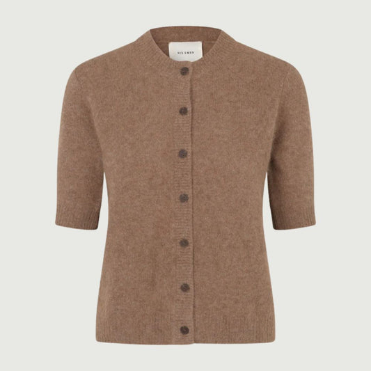 Six Ames Vaskebjørnsstrik Oda Acorn Melange