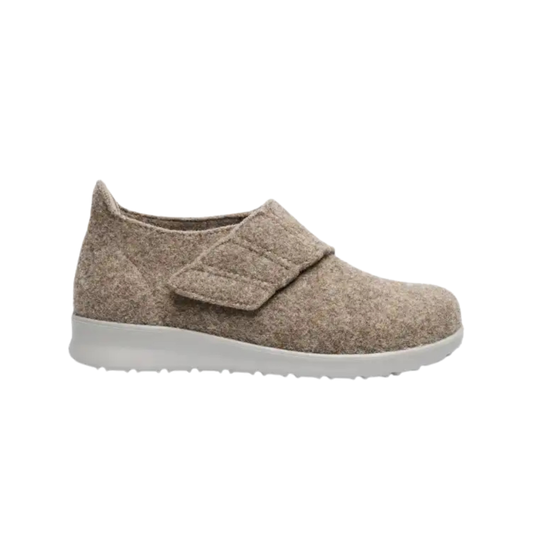 New Feet Hjemmesko m/velcro Brown