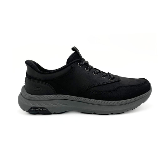 Skechers Slip In herresko Skind Sort