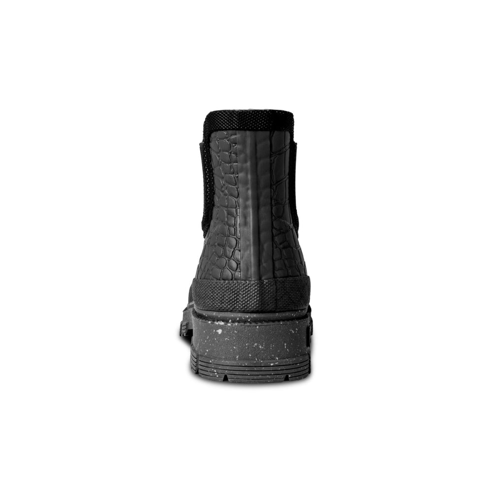 Woden Gummistøvle Liv Croco Waterproof Black