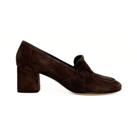 Pomme´Dor Loafer m/hæl Ruskind Coffee