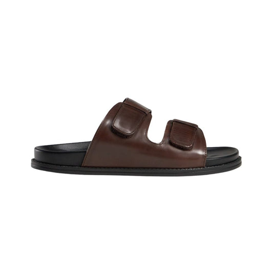 TGA Sandal m/velcro Calf Leather Brown
