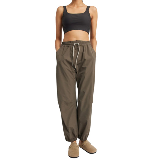 RETHINKIT Track Loose Pants Palma Dark Brown