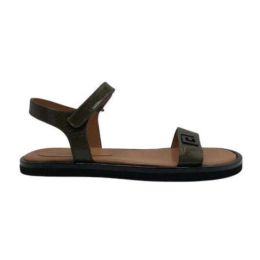 Billi Bi Sandal m/Velcro Olive naplack
