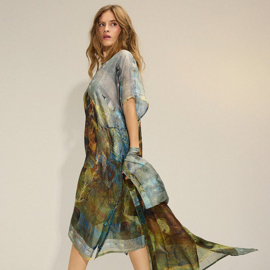 Tif Tiffy MiltonTT Kaftan 100% Silke