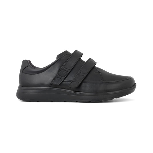 New Feet Herre Sko m/2 Velcro Sort