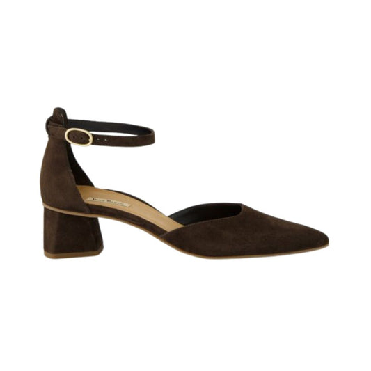 Paul Green Pumps m/ rem Suede Brown/Moro