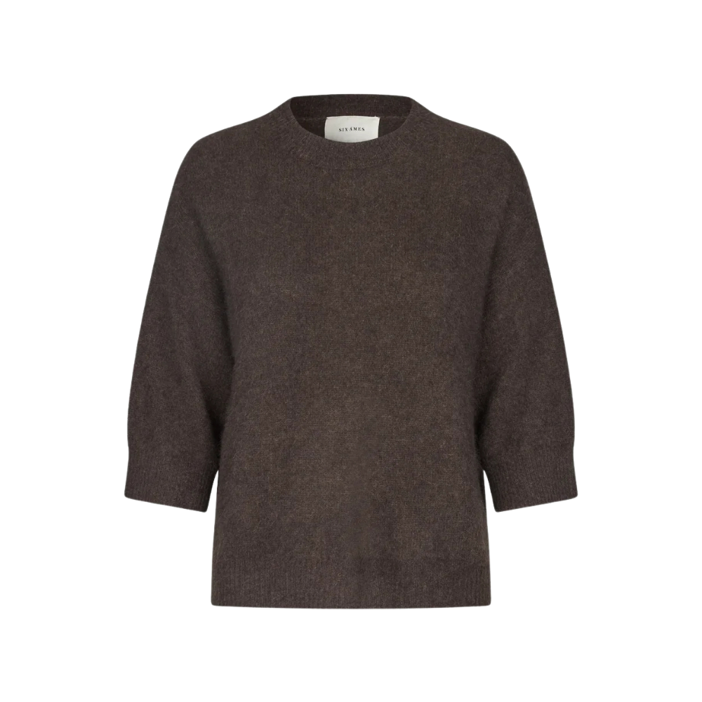 Six Ames Vaskebjørnsstrik Ola Espresso Brown