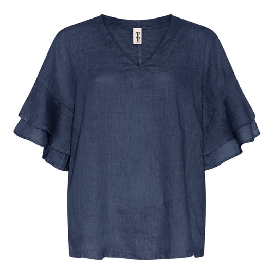 Tif Tiffy KazTT Top linen Navy
