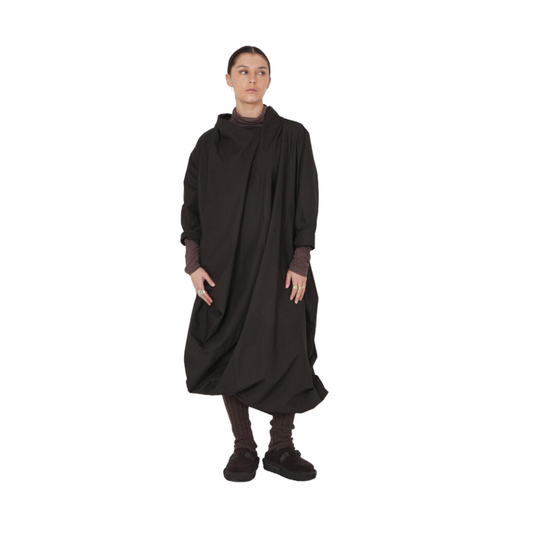 SORT AARHUS MAROK Dress Moro (Mørk brun)