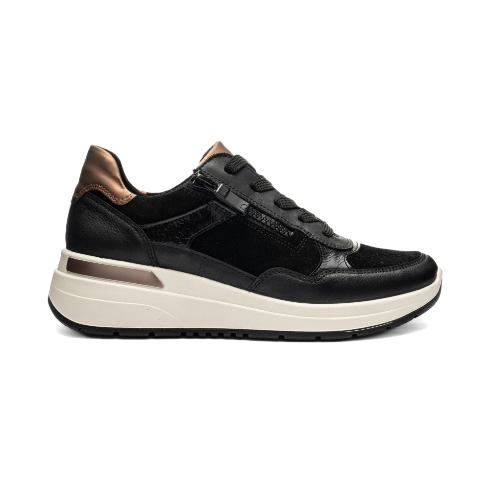 ara Sneaker Garda Schwarz/Nut