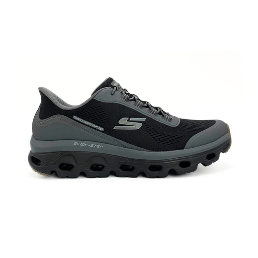 Skechers Herre Sneakers Glide-Step Black m/grå kant
